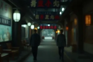 《第七块路牌》封面，国道雨夜与立在路肩的第七块标牌