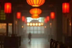 《潮汐回声》封面，半沉城市的海堤与信号灯塔